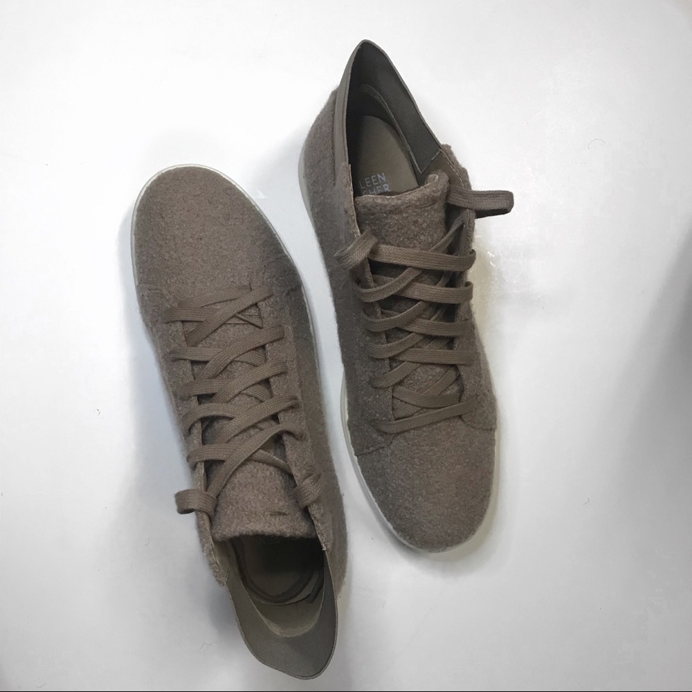 Eileen Fisher Gaze Dark Moss Wool High-Top Sneaker #Cybermondaysale